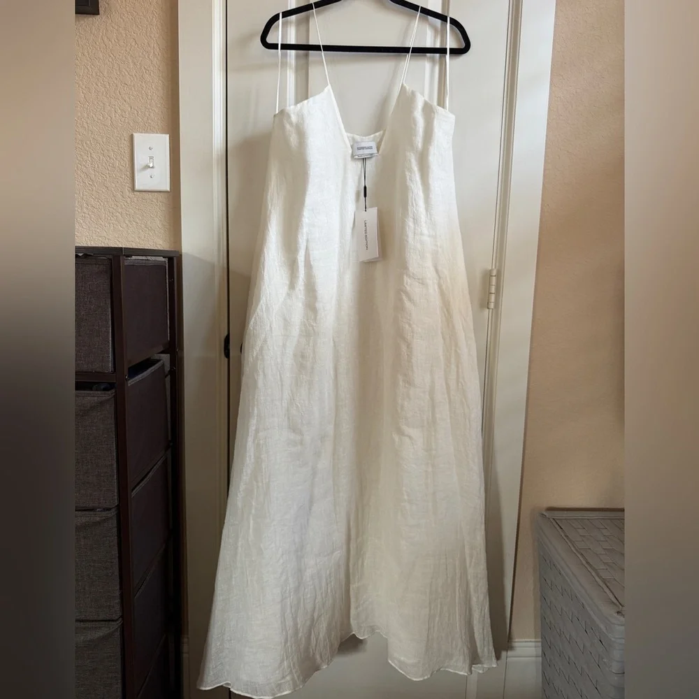 Massimo Dutti Linen Blend Maxi Dress - Picture 4 of 8